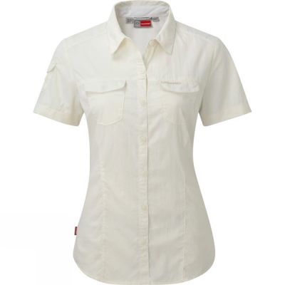 Camisa Craghoppers NosiLife Adventure Manga Corta Mujer Beige - Chile QTJ081576